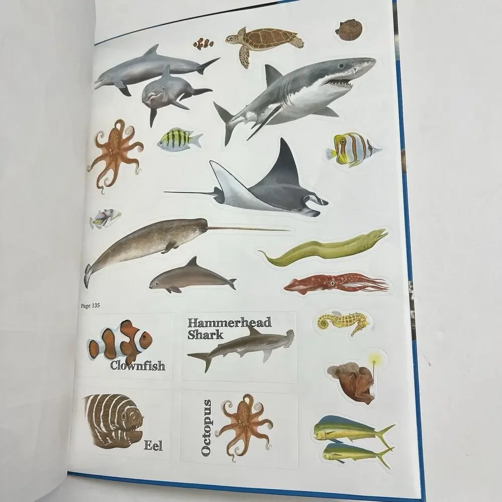 Marine Animals Encyclopedia Activity Journal Includes Stickers and Poster
